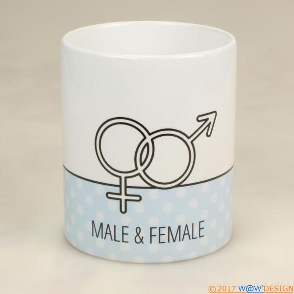 Kaffeebecher MALE&FEMALE